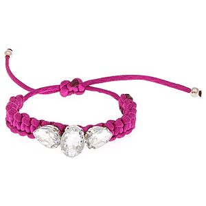 Love Without a Cause by Ahu Ateşel    Koyu Pembe Chic Diamonds Bileklik