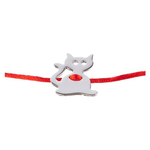 Meral Saatçi    Kırmızı İpli Sevimli Kedi Bileklik