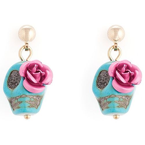 Parlaque    Skull & Rose Küpe