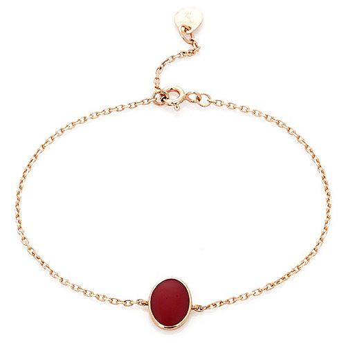 ADYA By Nilay Yürükçü Kırmızı Oval Bileklik
