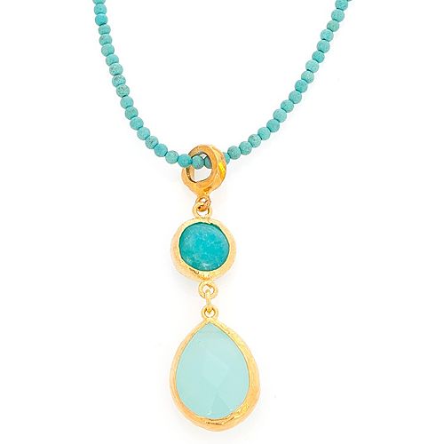 Miracles Collection    Turkuaz Aquamarine Uzun Kolye