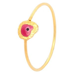 Elif Doğan Jewelry    Pembe Nazar Yüzük