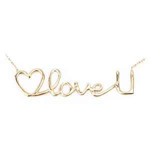 Lin Jewelry    I Love You Kolye
