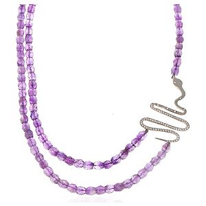 SHAINA    Purple Snake Kolye