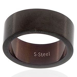 Style & Steel    Düz Siyah Yüzük
