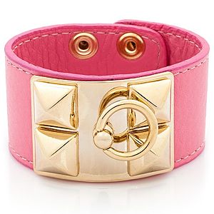 Süspüs Accessories    Pembe Deri Bileklik