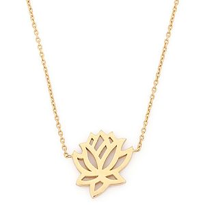 Zeyy    Gümüş Lotus Kolye