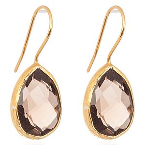 Cengizhan Karataş    Smoky Quartz Damla Küpe