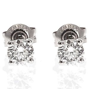 Damas    0.506 ct Tek Taş Küpe