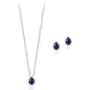 Else Silver Kök Safir Gümüş Set