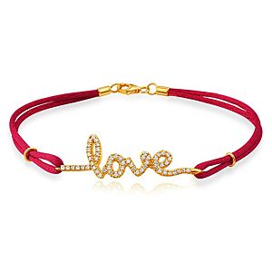 Abbia Pırlanta Love Pırlanta Kırmızı Bileklik