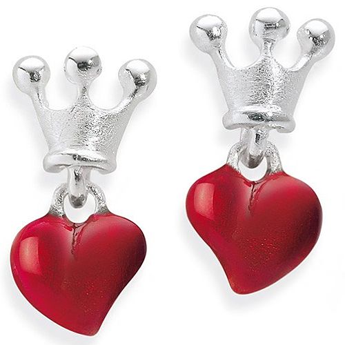 Heartbreaker    Kırmızı Crown Of My Heart Küpe