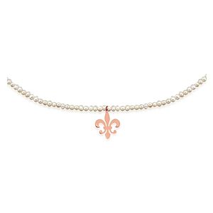 JOYA‘MOR    Fleur de Lis Kum İnci Kolye
