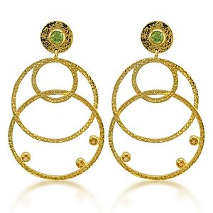 Melin Paris    Citrine ve Peridot Küpe