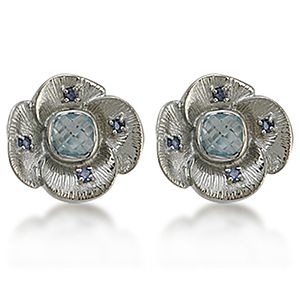 Melin Paris Iolite ve Blue Topaz Taşlı Küpe