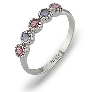 Melin Paris Rhodolite Garnet Gümüş Yüzük