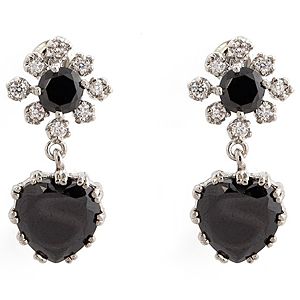 Miracles Collection    Siyah Kalpli Sallantılı Küpe