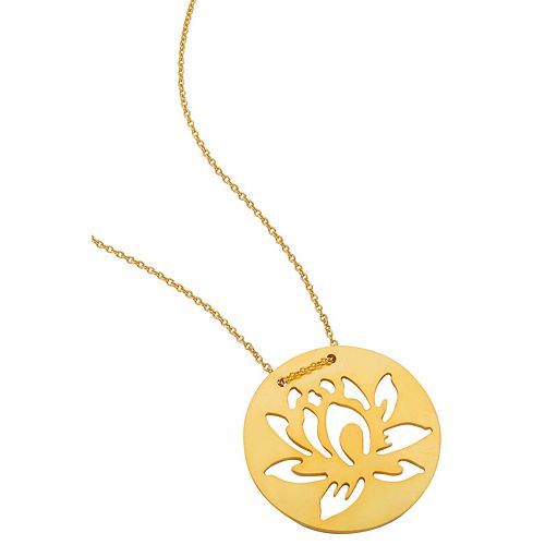 Kamalaya Design    Lotus Altın Kaplama Zincir Kolye