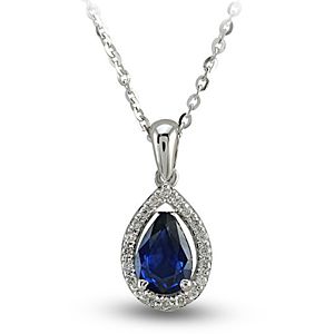 Blue Diamond    Safir Pırlanta Kolye