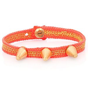 Delfince Collections    Pembe Asi Bağcık Bileklik