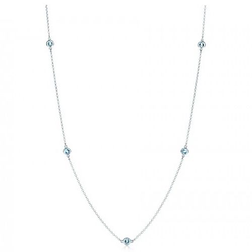 Tiffany & Co.     Elsa Peretti Aquamarine By The Yard Kolye