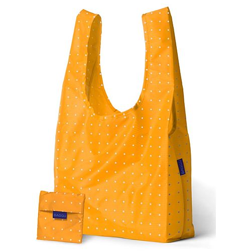 BAGGU    Sarı Puantiyeli Çanta