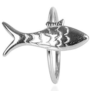 Bonadea Tasarım Gümüş Balıklı Yüzük
