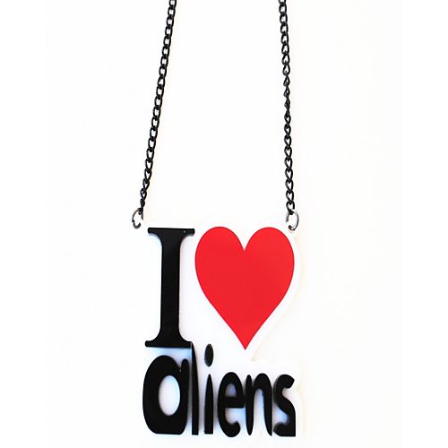 "I Love Aliens" Kolye