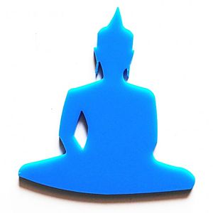 Mavi Buddha Broş