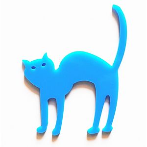 Mavi Kedi Broş