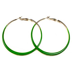 Green Hoop Küpe