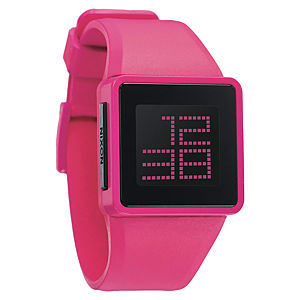 Nixon Pembe/Siyah Saat