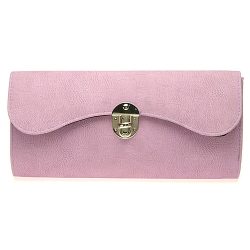 Sugar Bag Lila Süet Clutch