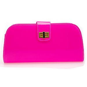 Sugar Bag Pembe Neon Clutch