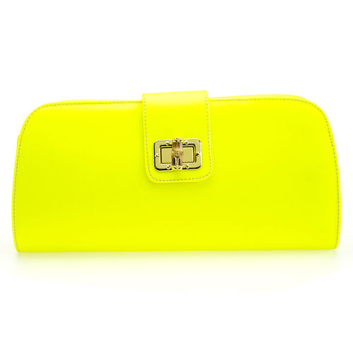 Sugar Bag Sarı Neon Clutch