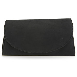 Sugar Bag Siyah Süet Clutch