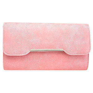 Sugar Bag Somon Deri Clutch Çanta