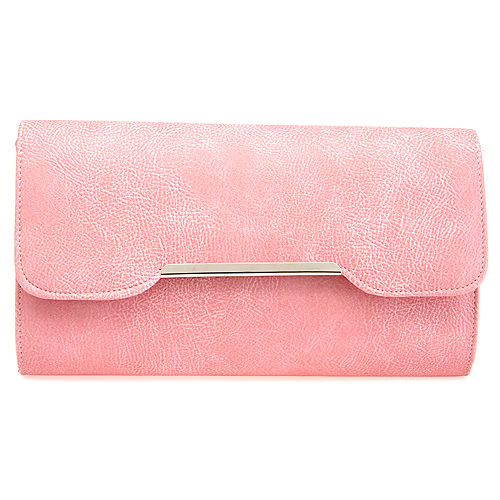 Sugar Bag Somon Deri Clutch Çanta