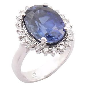 Selmas 6,04 ct. Safir , 0,45 ct. Pırlanta Yüzük