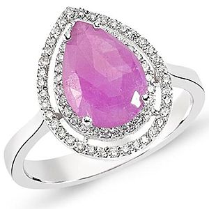 Selmas Pink Safir Pırlantalı Yüzük