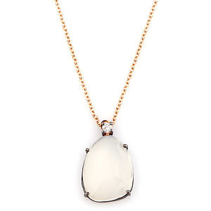 Q‘te Moonstone Pırlantalı Kolye