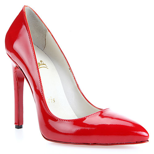 LeSille Kırmızı Rugan Stiletto Ayakkabı