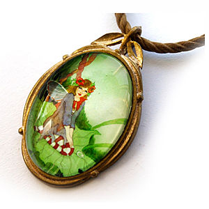 Mainili Spring Fairy Bronze Art Pendant