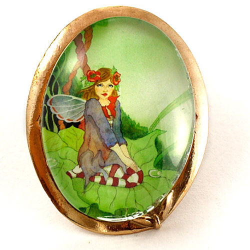 Mainili Spring Fairy Bronze Brooch