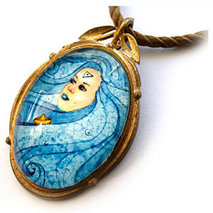 Mainili Water Element Bronze Art Pendant