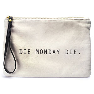 Gülçin Uzunalan Die Monday Die Orta Boy Clutch