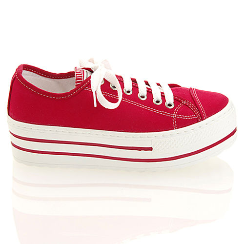 Colour Steps Kırmızı Topuklu Spor Ayakkabı