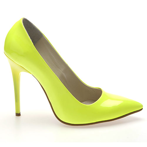 Colour Steps Sarı Neon Stiletto