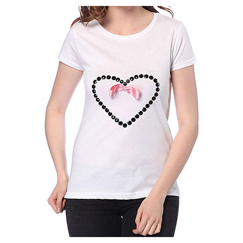 2bTrendy Beyaz Aşk T-Shirt