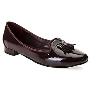 Mecrea Shoes Bordo Rugan Püsküllü Oxford Loafer